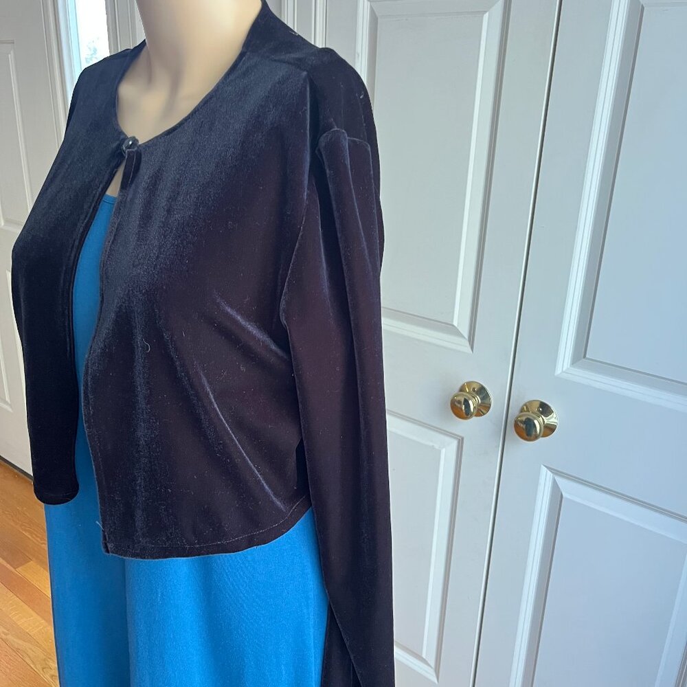 80's vintage R&K women velour shrug size Medium